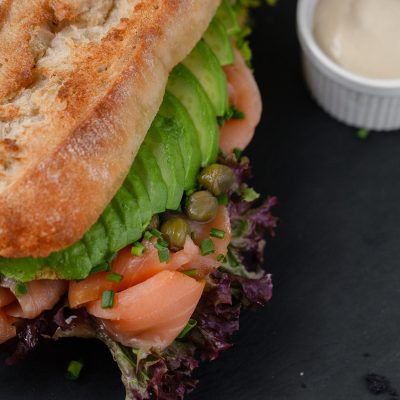 Sándwich Salmón Ahumado